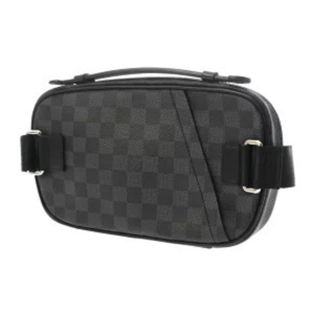 Louis Vuitton Crossbody Body Black Damier Bag Ambrelle Black Bum Belt Graphite